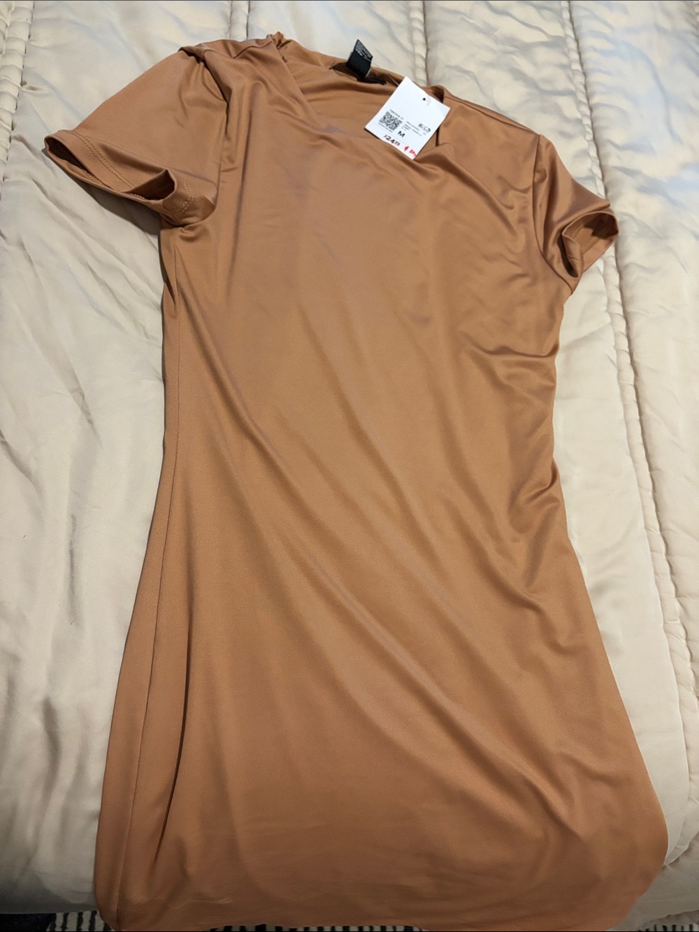 H&M Midi Dress in Camel Brown